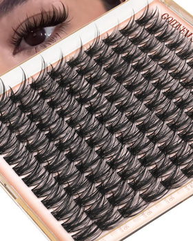 Goddvenus Wispy Lash Clusters 12-14-16mm front view