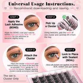 Goddvenus Wispy Lash Clusters detailed view of texture
