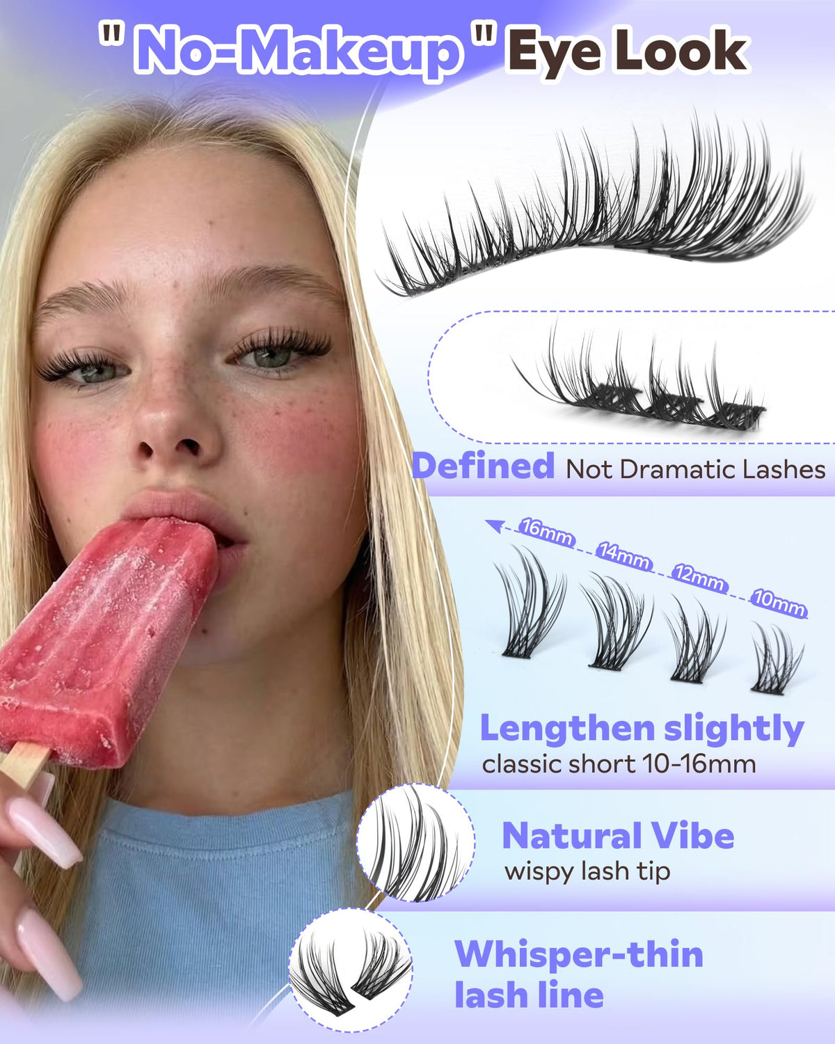 Goddvenus Wispy Lash Clusters Kit contents including tweezers and BOND