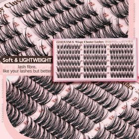 Goddvenus Wispy Natural Lash Clusters 14mm close-up