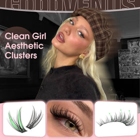 Goddvenus Wispy Natural Lash Clusters application demonstration