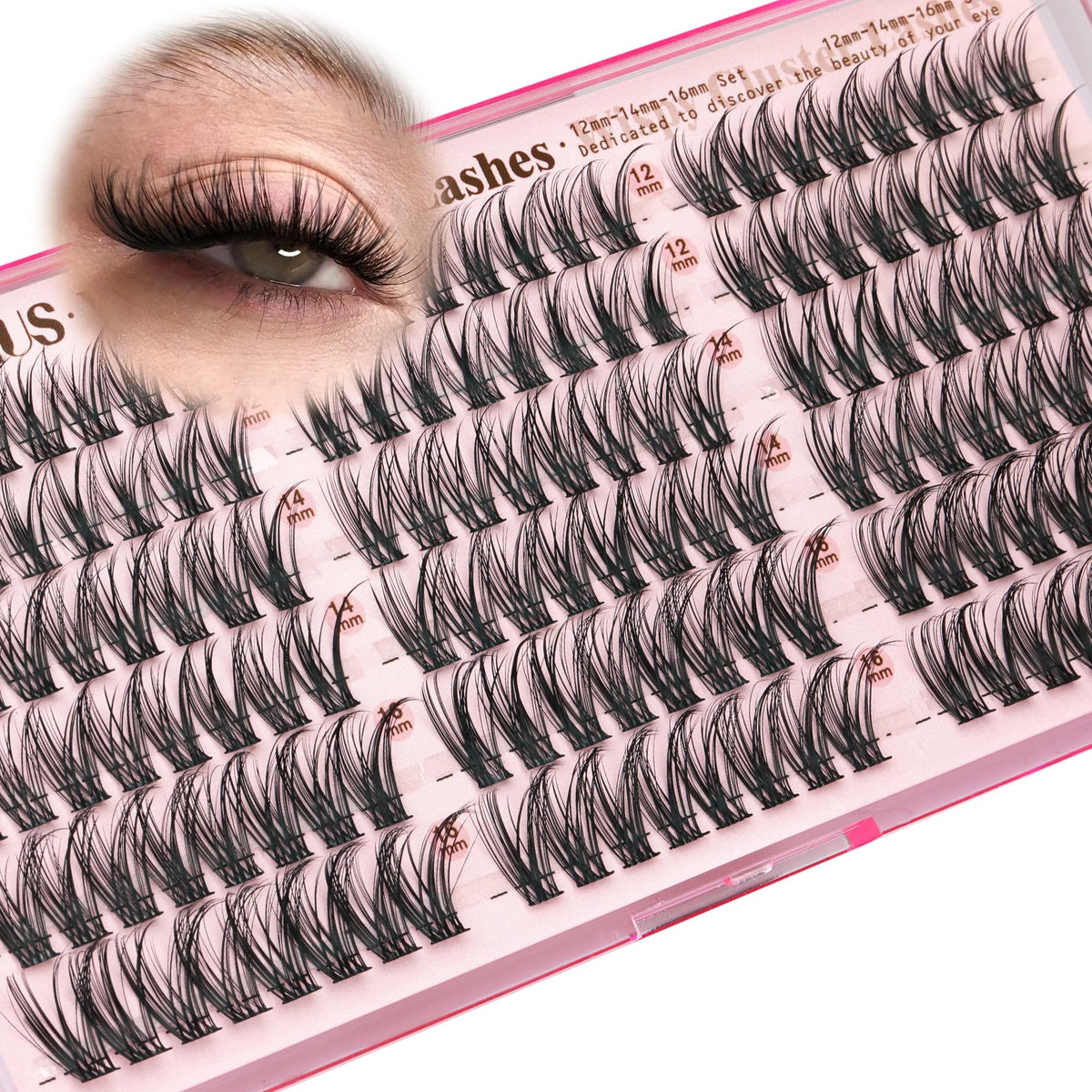 Goddvenus Wispy Natural Lash Clusters assorted lengths