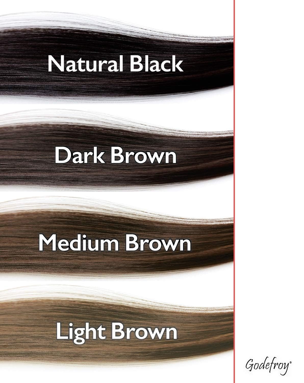 Godefroy Hair Color Tint Kit Light Ash Brown overview with all components