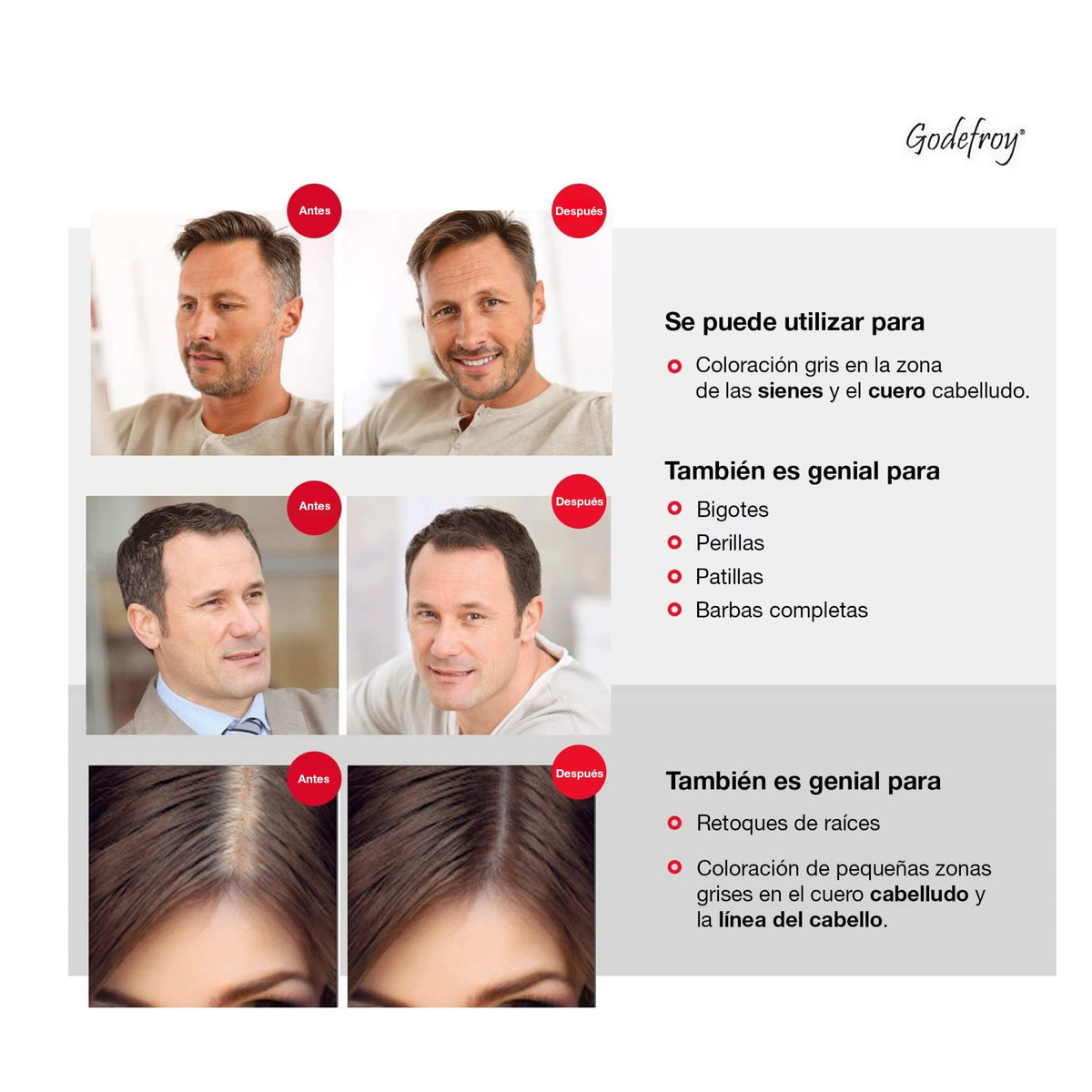 Godefroy Hair Color Tint Kit Medium Brown packaging