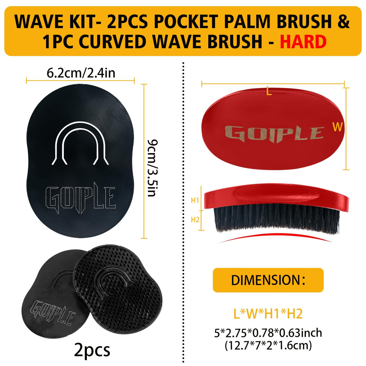 Goiple Wave Pomade for Men in use on styled hair