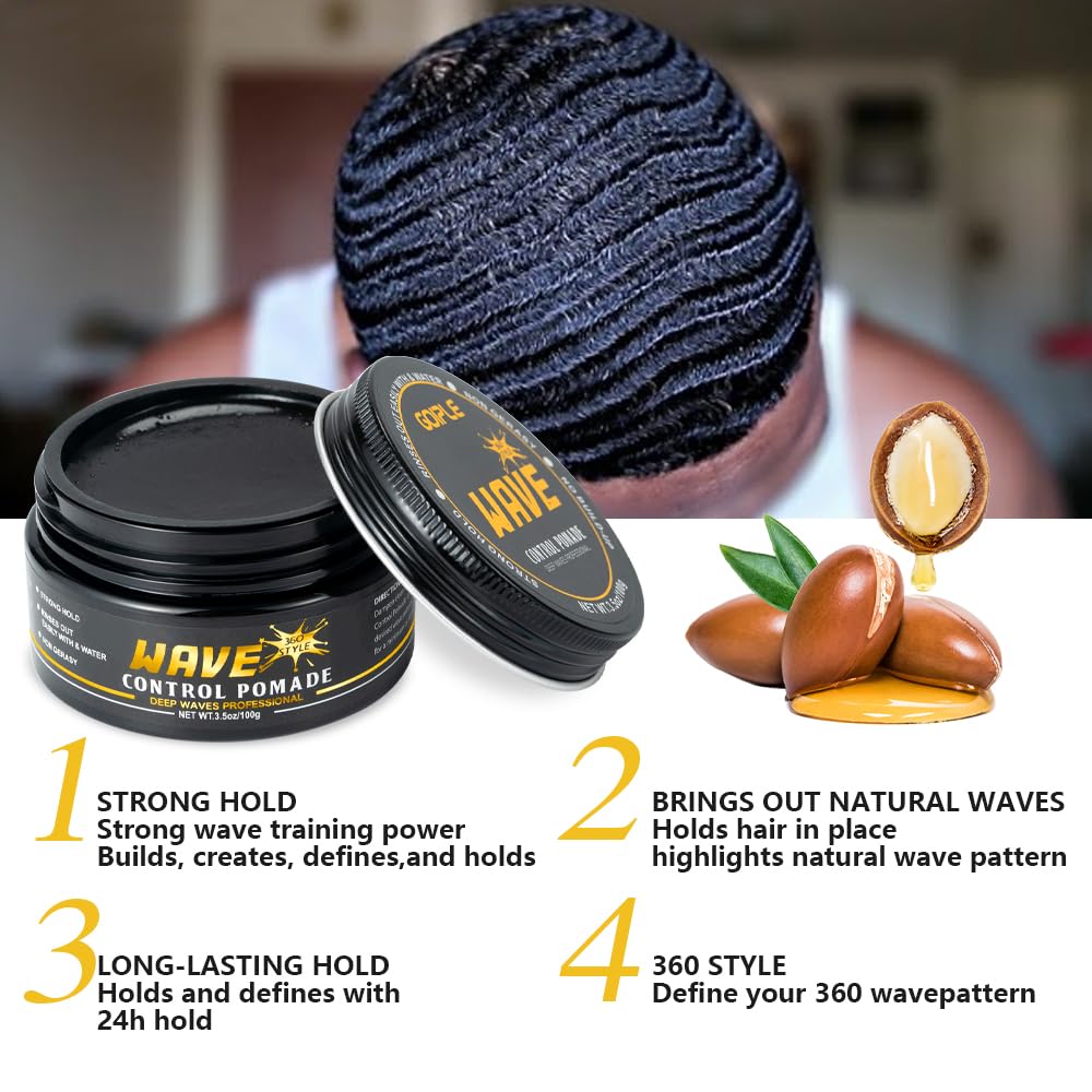 Goiple Wave Pomade for Men showing texture on hand