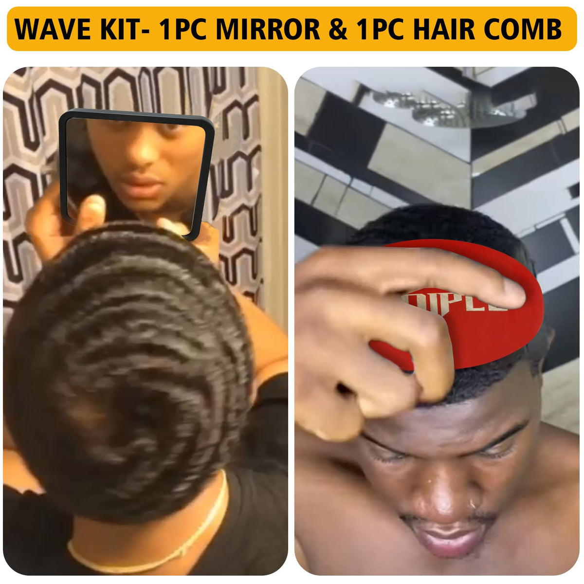 Goiple Wave Pomade for Men side view with product dimensions