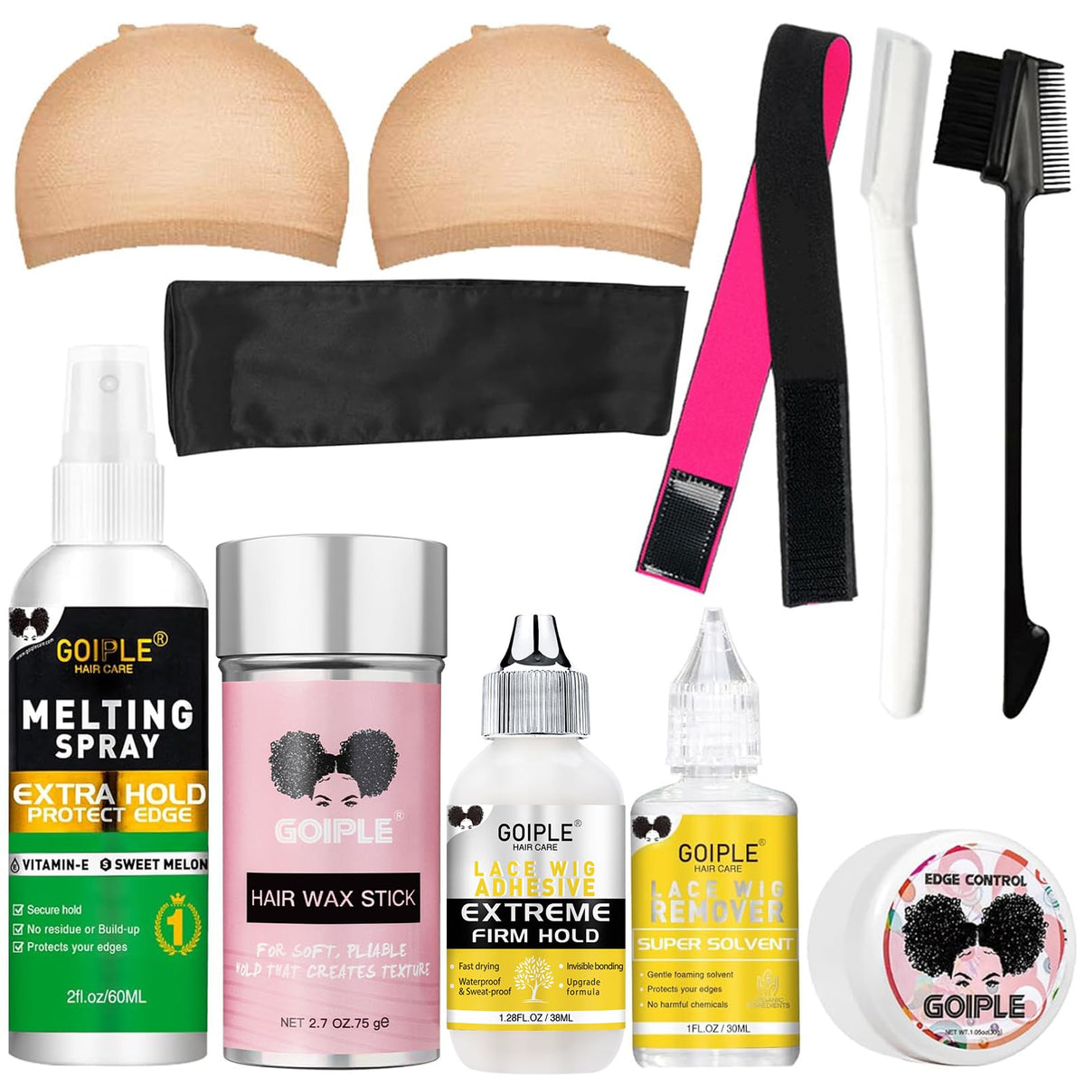 Goiple Wig Accessory Essentials Kit packaging front view