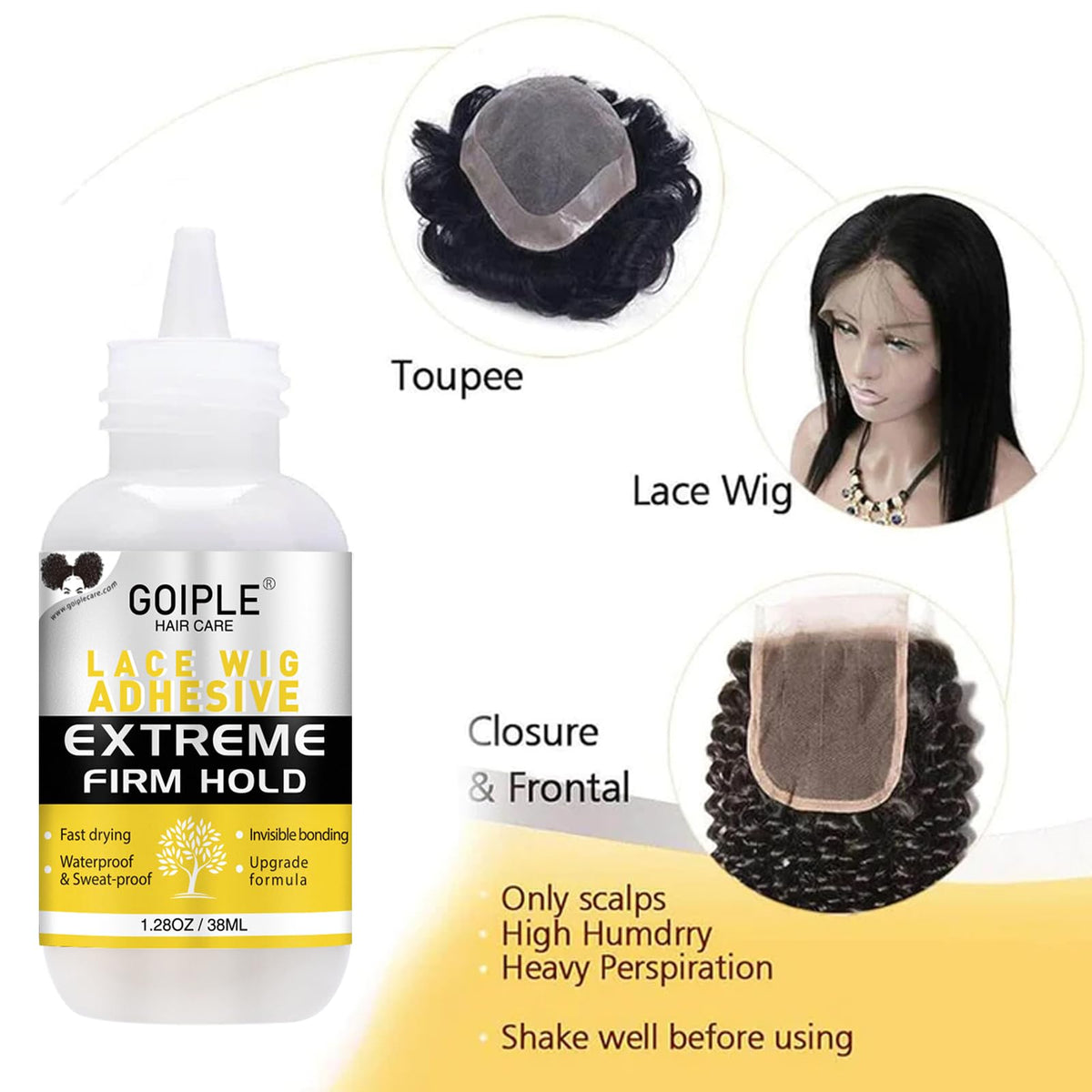Goiple wig glue remover 1 fl oz bottle