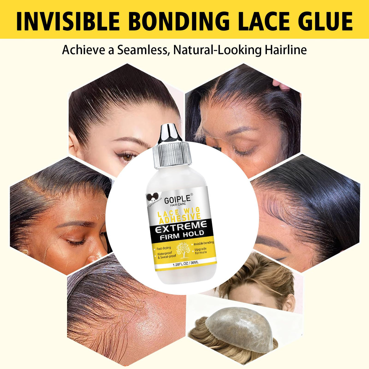 Goiple Wig Glue showing 30 day hold feature