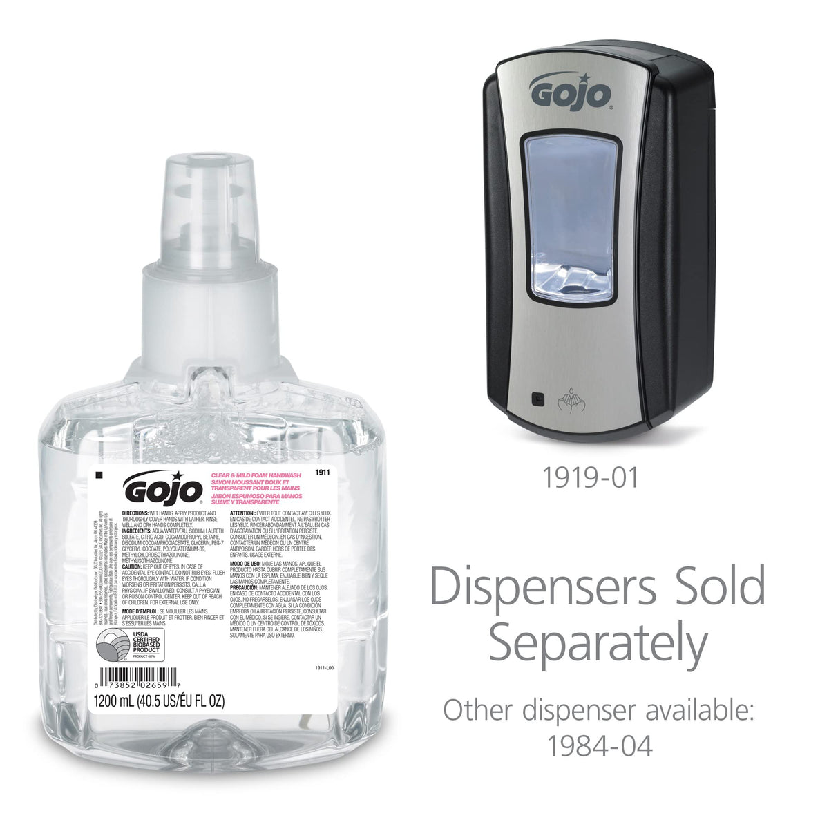 GOJO Foam Soap Refill pump detail