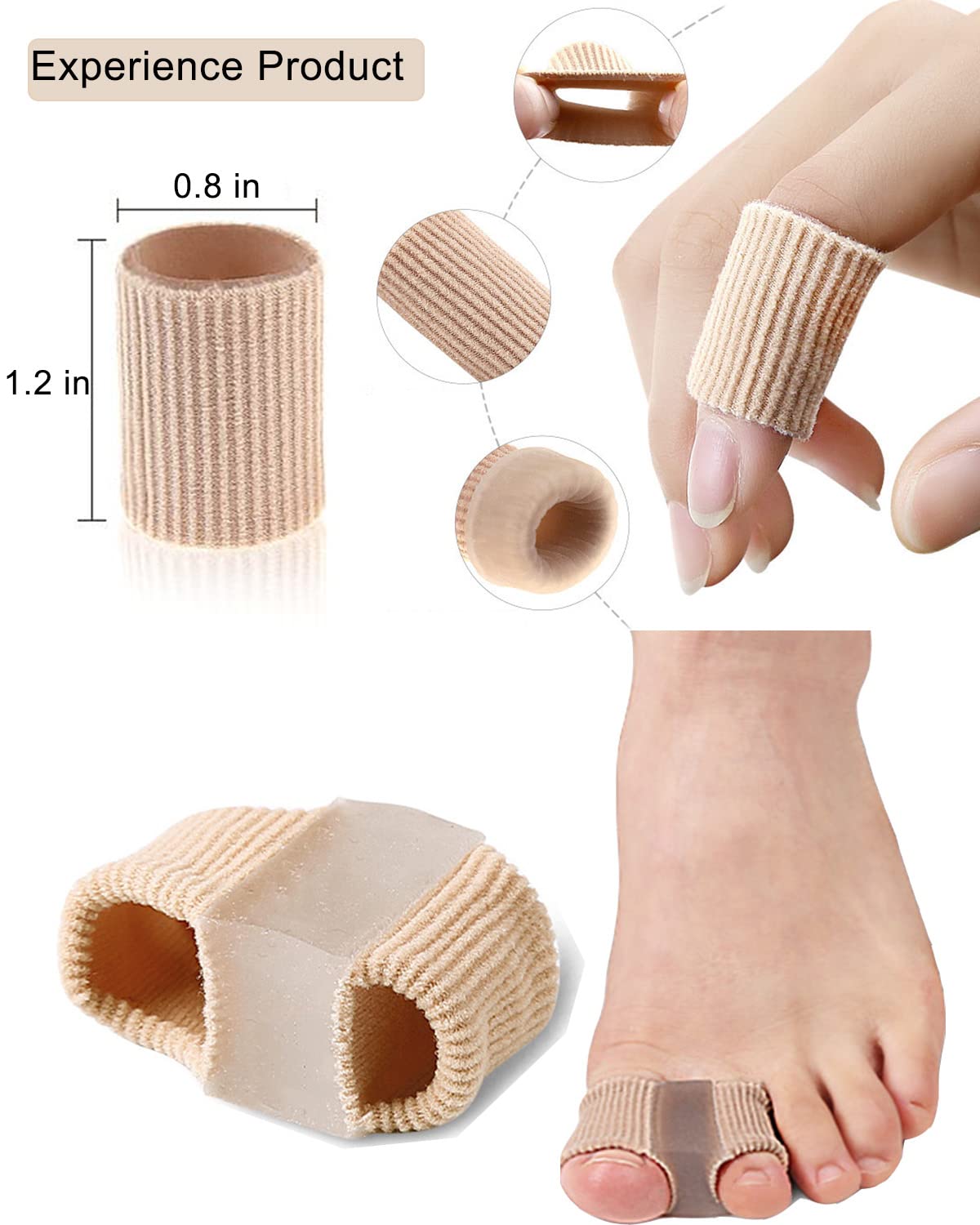 Golbylicc Bunion Toe Separators displayed on a foot