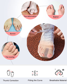 Golbylicc Bunion Toe Separators with comfortable shoes