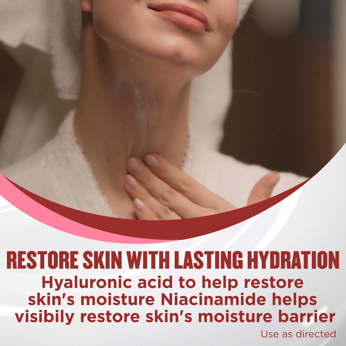 Gold Bond Cherry Crush Hydrating Gel Cream on a bathroom counter