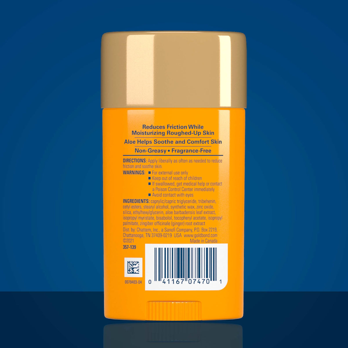 Gold Bond Friction Defense Stick showing packaging