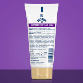 Gold Bond hand cream bottle with a smooth texture close-up