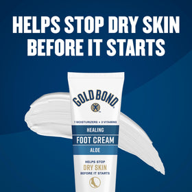 Gold Bond Healing Foot Cream 4 Oz packaging with recycling information