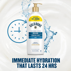 Gold Bond Healing Hydrating Body Lotion 24 Oz Pump lifestyle usage