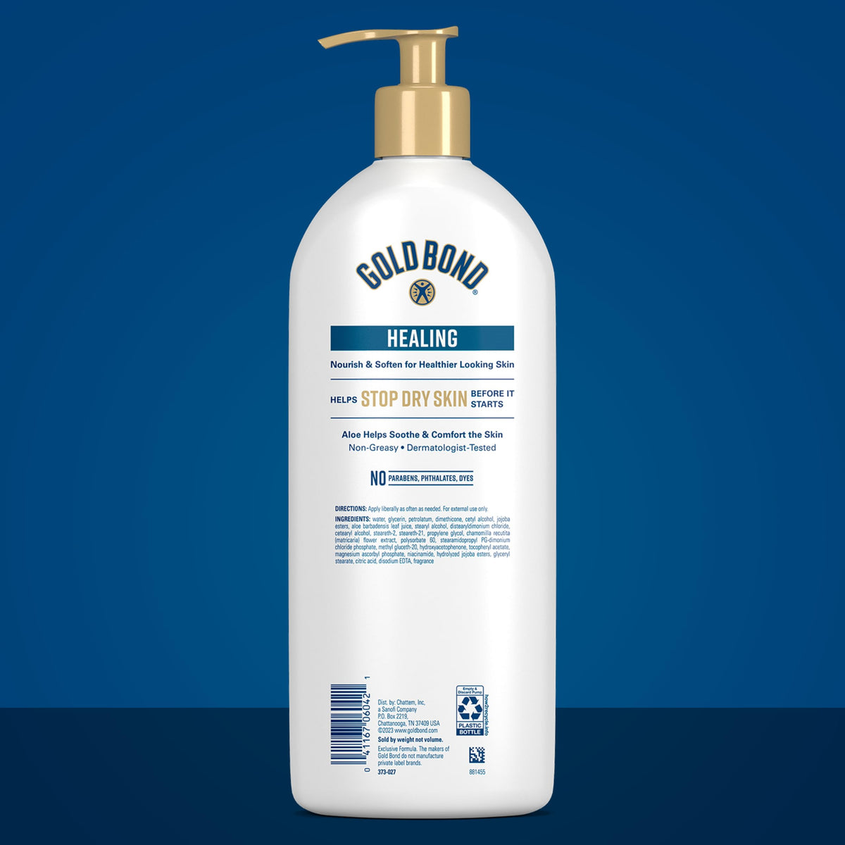 Gold Bond Healing Hydrating Body Lotion 24 Oz Pump with aloe ingredients