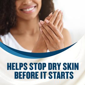 Gold Bond lotion showing texture on skin