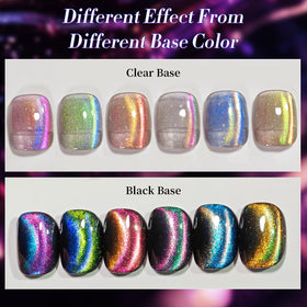 Gold orange cat magnetic eye gel polish bottle