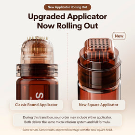 Gold-plated micro infusion applicator close-up