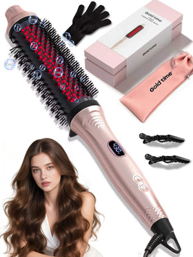 GOLD TIME Infrared Thermal Brush 1.65” front view in pink