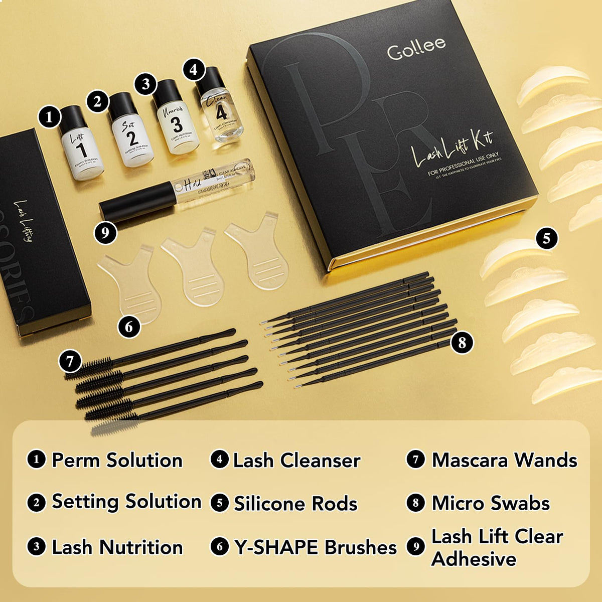GOLLEE Lash Lift & Brow Lamination Kit detailed instructions