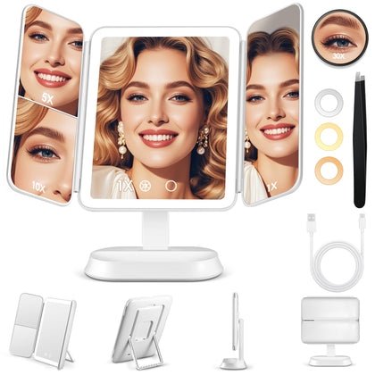 GOMIPURU Makeup Mirror front view with lights