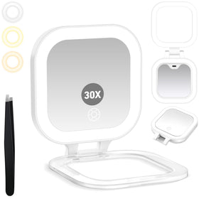 GOMIPURU Travel Mirror with Light front view