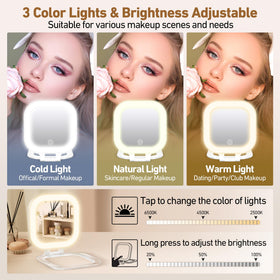 GOMIPURU Travel Mirror with Light in handbag