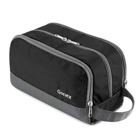 Gonex Travel Toiletry Bag front view in black