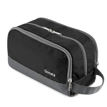 Gonex Travel Toiletry Bag front view in black
