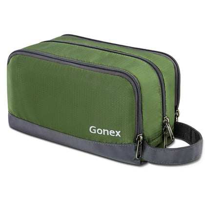 Gonex Travel Toiletry Bag front view with SBS zipper