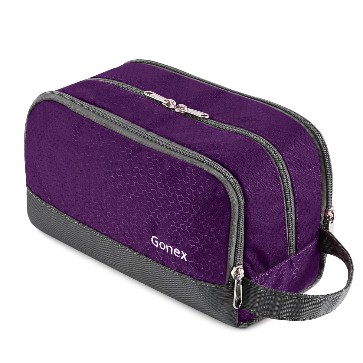 Gonex Travel Toiletry Bag front view with water-resistant fabric
