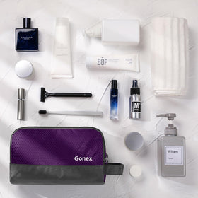 Gonex Travel Toiletry Bag hanging with side handle