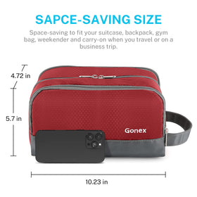 Gonex Travel Toiletry Bag in a suitcase