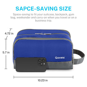 Gonex Travel Toiletry Bag in a suitcase for travel