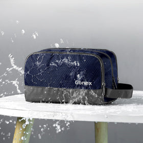 Gonex Travel Toiletry Bag side view showing compartments