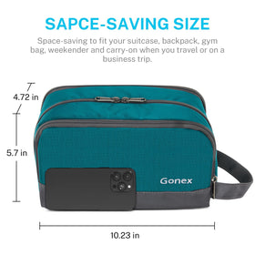 Gonex Travel Toiletry Bag side view showing handle