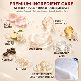 GONIM Under Eye Patches in use during a skincare routine