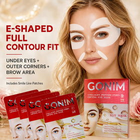 GONIM Under Eye Patches packaging with smile line patches