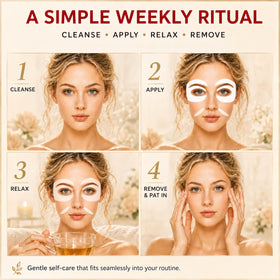 GONIM Under Eye Patches showing hydrogel texture