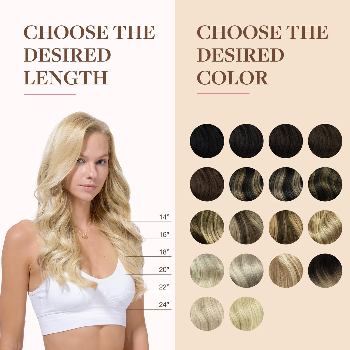 GOO GOO Clip in Hair Extensions 12inch variety of colours