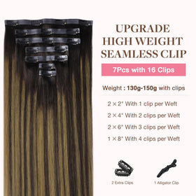 GOO GOO Clip in Hair Extensions 130g packaging