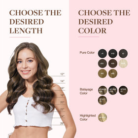 GOO GOO Clip in Hair Extensions 16inch 150g Balayage close-up of hair texture