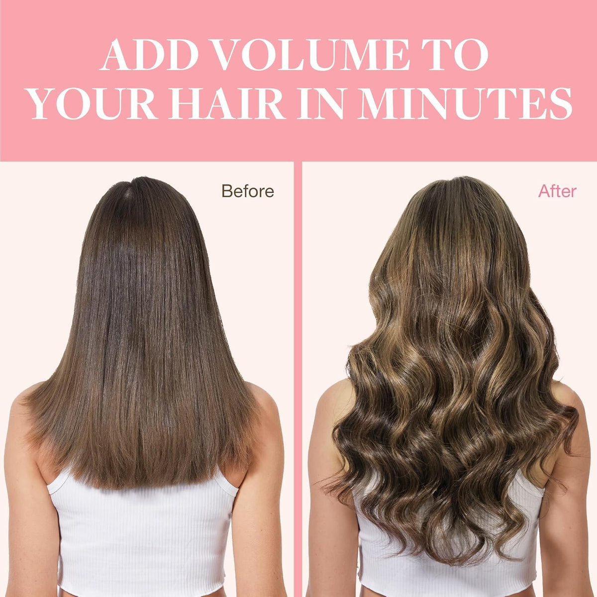 GOO GOO Clip in Hair Extensions 16inch Brunette Balayage lifestyle scene