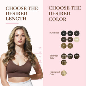 GOO GOO Clip in Hair Extensions 16inch with styling tools