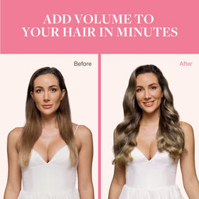 GOO GOO Clip in Hair Extensions 18 Inch styling demonstration