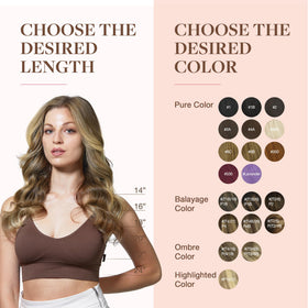 GOO GOO Clip in Hair Extensions 18inch in natural light